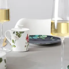 Avarua Tropik Desenli Pasta Tabağı 22 cm
