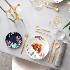 Avarua Tropik Desenli Çukur tabak 22 cm